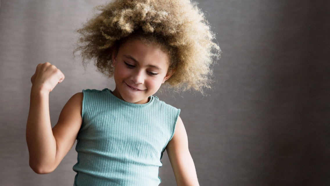 a young girl dancing