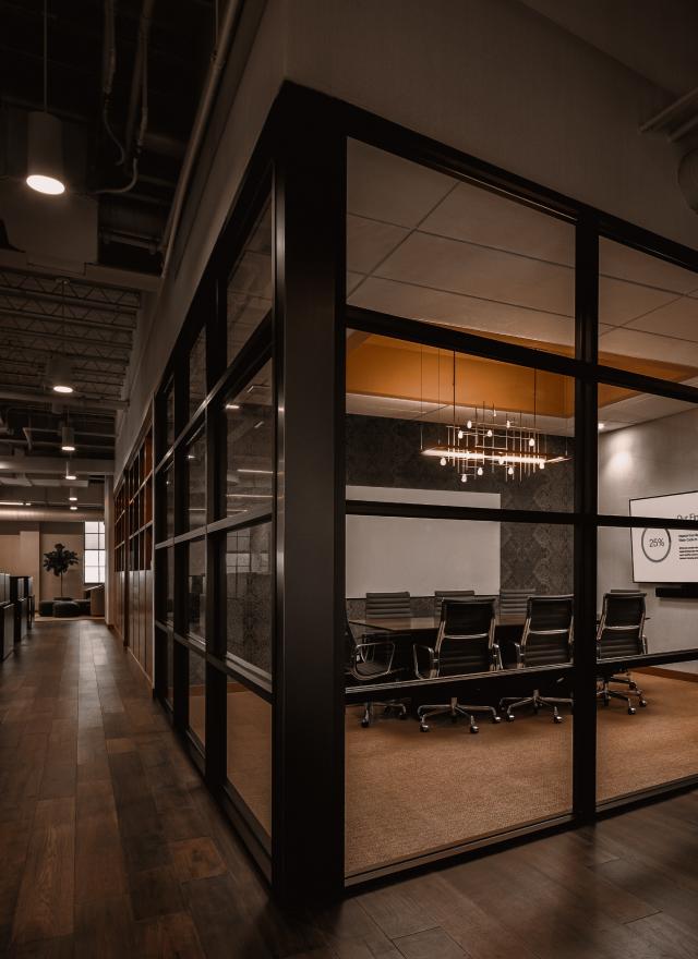  An elegant workspace with sofas, tables and chairs at Life Time Work