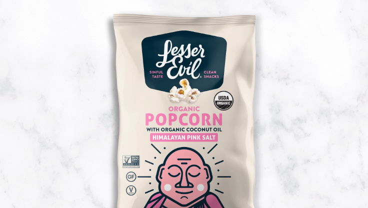 Lesser Evil Popcorn snack