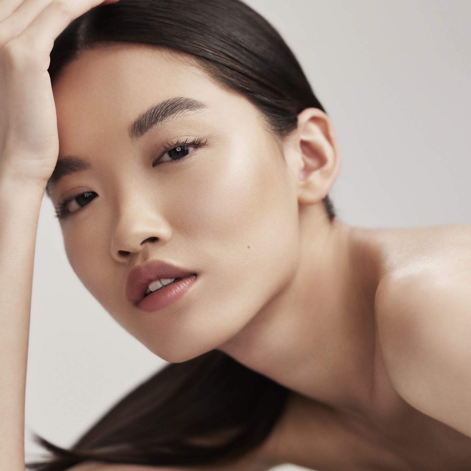 a woman in a relaxed position