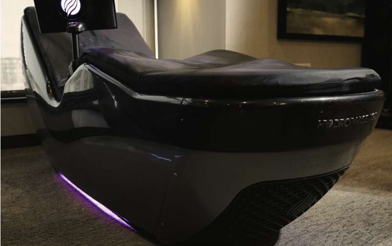 a hydromassage chair